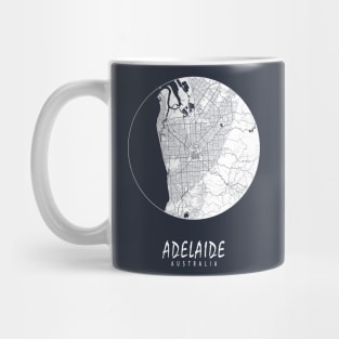 Adelaide, Australia City Map - Full Moon Mug